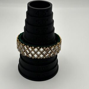 Silk Thread Bangle Women 2.5 Emerald Green Mirror Work Ethnic Jewelry